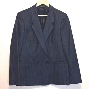 Nordstrom Lady Claridge vintage wool pinstripe skirt suit (see measurements)